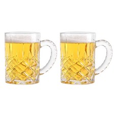 아메리칸로드 다이아 글라스 유리 맥주잔 YK123, 2개
