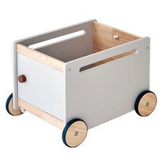 kienvy 原木移動式玩具收納箱, 灰色