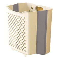 Sonio 基本款多用途折疊洗衣籃, 05 奶油色