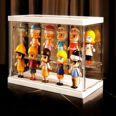 Daily Nest 塑膠模型展示櫃 中型尺寸 1層 白色 上下板 + 下板, 1個