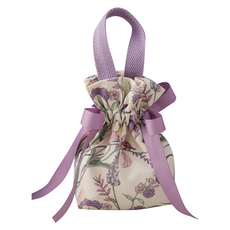 微笑情人節包裝帆布手提緞帶情人節禮物袋, 10個, 款式2 紫色