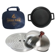 Livingglory 奧斯陸 IH 不鏽鋼蒸鍋 25cm + 烤盤 25cm 套組, 1套, 25.5cm