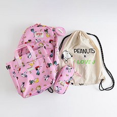 ILoveJ Peanuts 豐富新學期書包 + 鞋袋 + 鉛筆盒組
