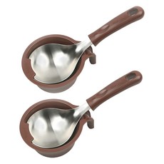 Bogen 多功能迷你湯勺+底座組合, 2套, 巧克力色