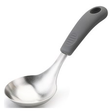 NEWVIA 不鏽鋼304迷你湯勺, 灰色, 1個