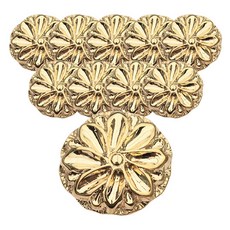 동대문단추왕 쿠키 단추 25mm, 골드, 10개