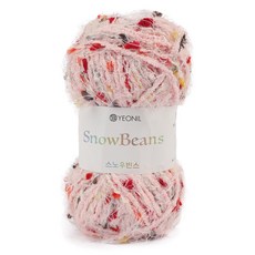 YEONIL Brandyan 雪豆毛線, 3 草莓毛球, 1個