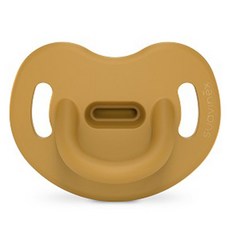 suavinex 蘇維妮 嬰幼兒彩色精華全矽膠解剖型安撫奶嘴, 1個, 1階段(0-6個月), 芥末黃