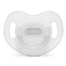 suavinex 蘇維妮 幼兒用色彩精華矽膠安撫奶嘴, 1個, 1階段 (0-6個月), 白色