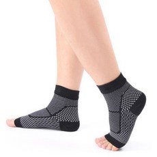 cofv 運動繃帶腳踝套 左右腳用, 1套, 黑色