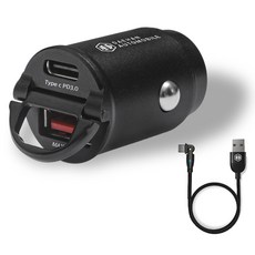대한오토모빌 매립형 USB to C 타입 45W 12~24V 자동 전압조절 차량용 시거잭 충전기, 혼합색상