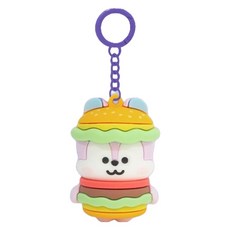 BT21 街頭食物公仔鑰匙圈 MANG, 1個, 混合顏色