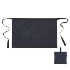 HANSSEM 棉質短版圍裙 + 鍋墊套組, 1套, 炭灰色