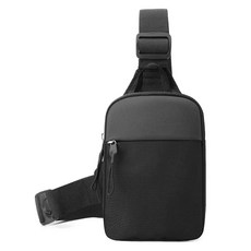 多功能手機收納隨身斜背包, 黑色, 1個