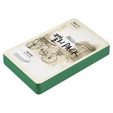 紙文化 Hello藝術書法包 厚款壓紋明信片 200g 35 綠色, 100個, 104 x 153 mm