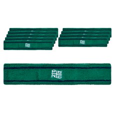 peggynco 運動髮帶, 綠色 + 海軍藍, 10個