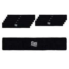 패기앤코 스포츠 기능성 헤어밴드, 블랙, 10개