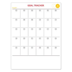 TLC 目標追蹤器 達成目標挑戰日曆 白板待辦清單 30天, 貼紙