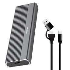 UNiCORN NVMe M.2 SSD外接盒 Gen2 10Gbps A+C類型 SM-700P, 1個