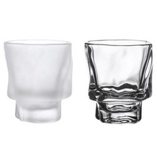 프렌치마르스 불규칙 글라스 위스키 언더락잔 60ml 2종 세트 FM239, 1세트