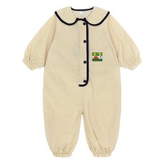 Pimpollo 幼兒款Hey You美術圍裙 NLRCA11, 淺褐色