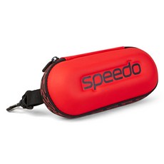 speedo Logo 泳鏡盒 8-00381215421, 紅色, 1個