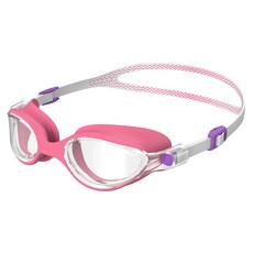 speedo 女性 VIRTUE 鏡面泳鏡 亞洲版型 8-1096616676, WHITEPINK, 1個