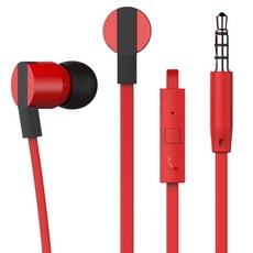 IRIVER Brick Candy防纏繞入耳式有線耳機 3.5mm, 紅色, BVC-130
