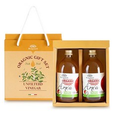 Mengazzoli 蘋果西打醋 500ml*2入+購物袋禮盒組, 1組, 500ml