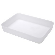 B2WIN 實用型餐具收納盒 3, 白色, 1個