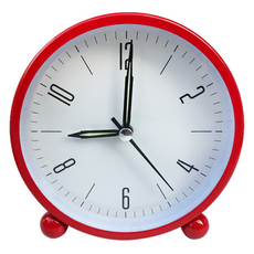 탑피아 편리한 간편한 탁상시계, 붉은색