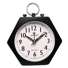 DICHENG 탑피아 편리한 심플 탁상시계, 블랙
