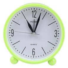 탑피아 간편한 탁상시계, 7020 그린화이트