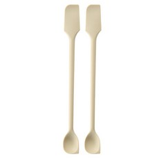 Kuriful 矽膠多用途長湯匙, 白色, 2個