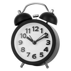 탑피아 편리한 탁상시계, 블랙