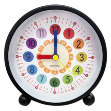 탑피아 편리한 간편한 탁상시계, 학습용 블랙