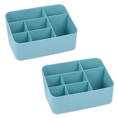 알로데 심플 다용도 수납꽂이, TYPE05 블루 7칸, 2개