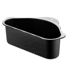 Khohimo 不鏽鋼水槽角落廚餘過濾籃 4W501, 黑色, 1個