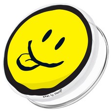 SSONGS Ssongs MagSafe 2倍磁力手機支架, 厚實微笑 黃色, 1個
