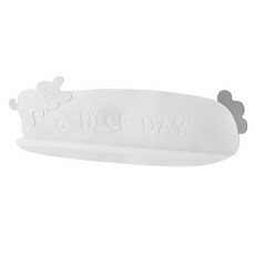 Daysoy Nice Day 兔子廚房水槽擋水板, 1個, NO.02 白色