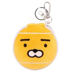 Nassau Kakao Friends 臉部造型網球包鑰匙圈, 1個, 萊恩