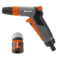 GARDENA 嘉丁 清潔噴霧噴嘴 18301 + 水管連接器 13~15mm 18215 套組, 1套, 混合色