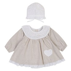 ETTOI 女童款Azelle蕾絲連身衣+帽子套裝+購物袋