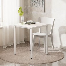 가구느낌 모던테이블 500 x 500 x 730 mm, 화이트