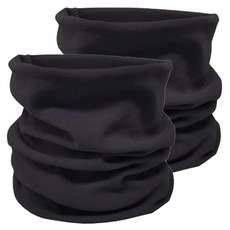 DESURE 冬季防寒保暖柔軟頸圍, 2個, 黑色, 黑色