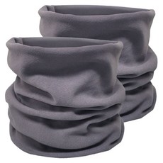 DESURE 冬季防寒保暖柔軟頸圍, 2個, 灰色, 灰色