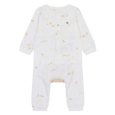 ETTOI 兒童羅紋棉質內衣上下套組