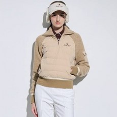 女款拉鍊翻領防風長袖羽絨上衣