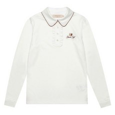 Garmond高爾夫女款襯衫領荷葉邊T恤