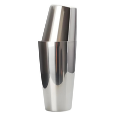 GOODLIVING 不鏽鋼 Tin on Tin 波士頓雪克杯 混合杯 上杯 600ml + 下杯 700ml 套組, 銀色, 1套